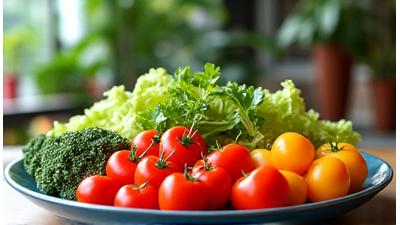 Thumbnail for 'Austin's Guide to Healthy Aging Nutrition' showing a plate of delicious, locally sourced healthy food.