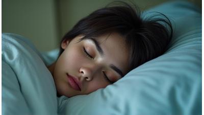 Thumbnail for 'The 35+ Sleep Optimization Guide' visually showing a person sleeping peacefully.