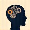 Icon representing personalized plan with a human silhouette and gears