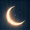 Icon of a crescent moon and stars, representing sleep optimization