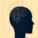 Icon of a calm person meditating, representing stress management